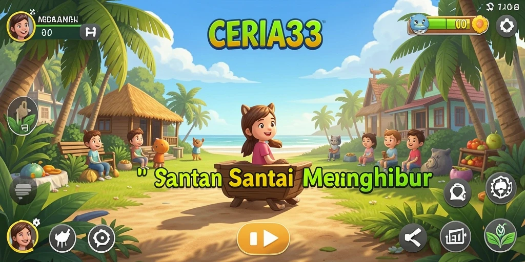 Tampilan menarik dari gameplay CERIA33 yang penuh warna dan menyenangkan.