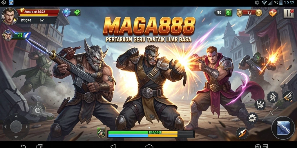 Tampilan seru dari pertarungan intens di MAGA888.
